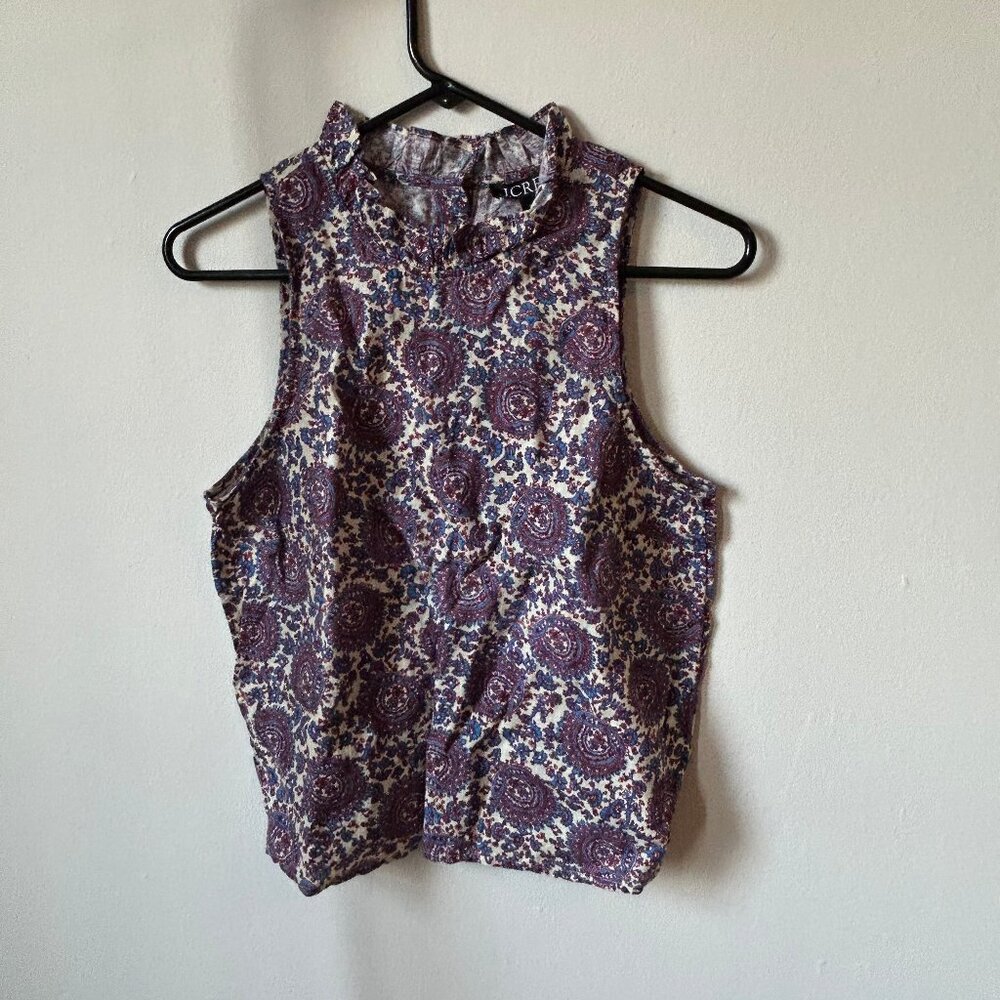 J. Crew Le Fleur Linen Top NWT XS